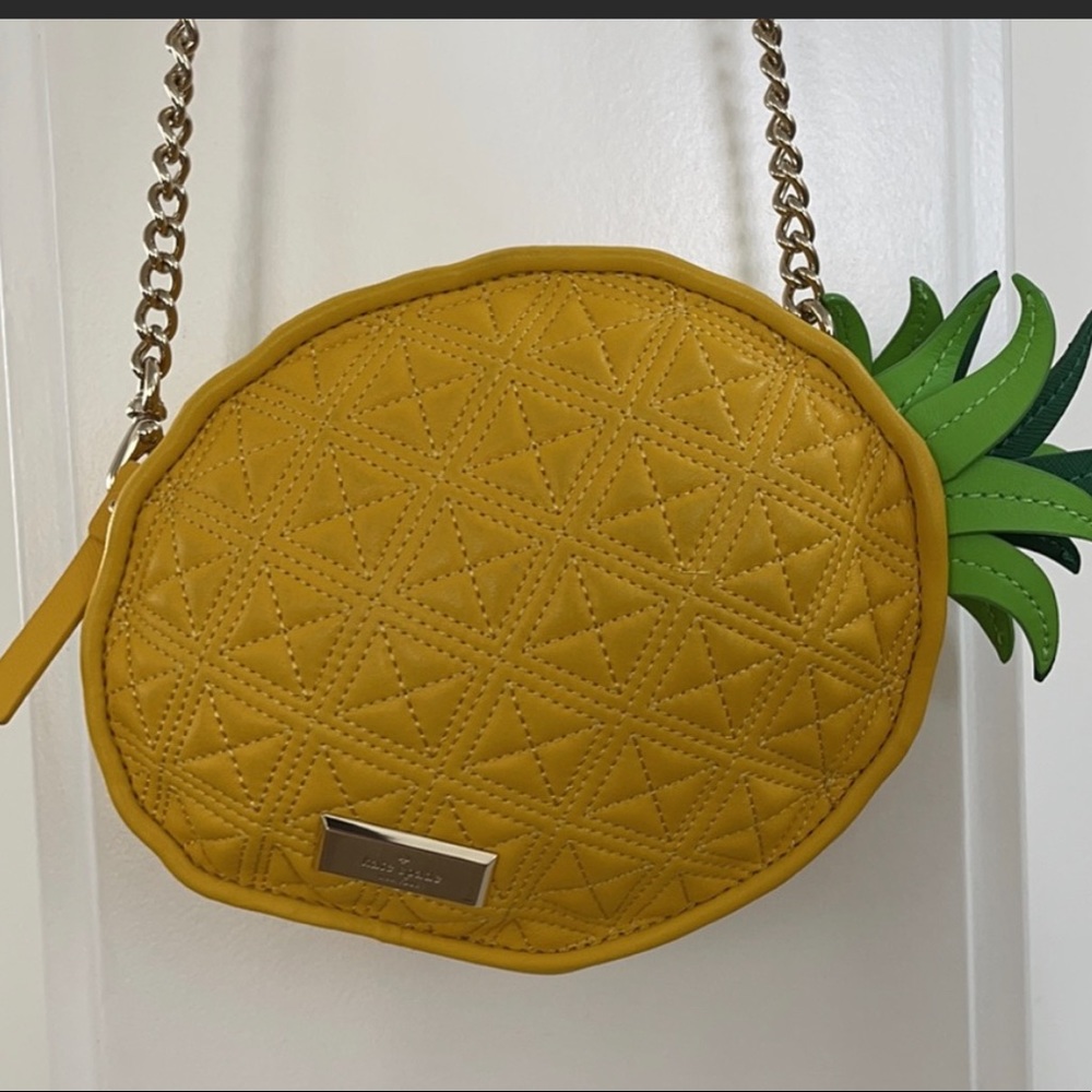 Kate Spade Wing It Pineapple🍍kitsch cruise Tropical Crossbody Beach Tiki 🦄RARE🦄